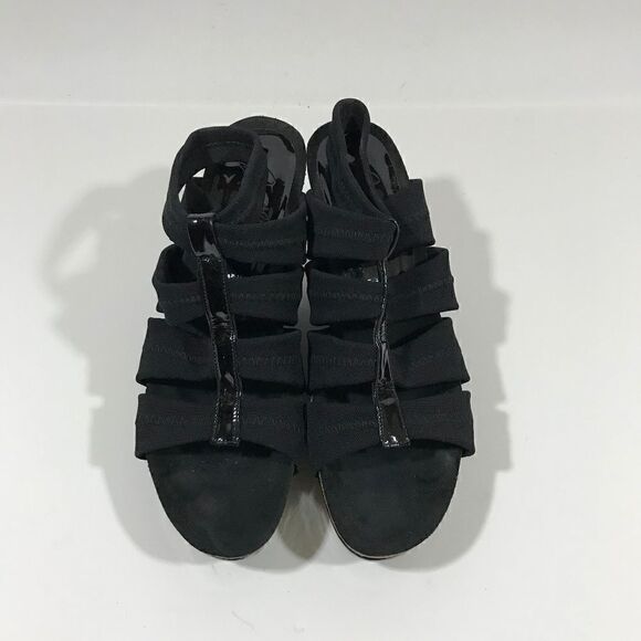 Donald J Pliner Mesh/Elastic Patent Platform Wedge - Picture 3 of 6